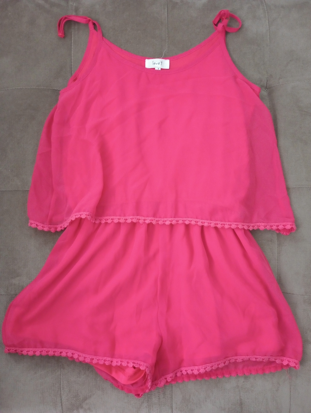 Adult - Lovej Hot Pink Romper